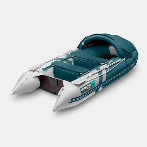 Надувная лодка GLADIATOR C330AL морской зеленый-белый