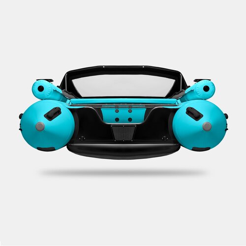 Надувная лодка GLADIATOR E420X черно-бирюзовый