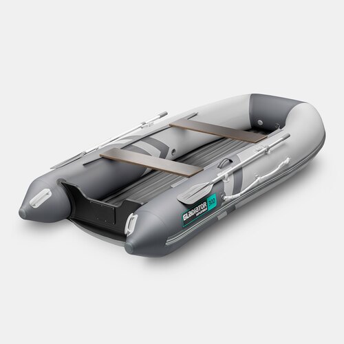 Надувная лодка GLADIATOR E300S светло/темно-серый