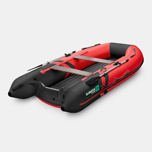 Надувная лодка GLADIATOR E350S красно-черный